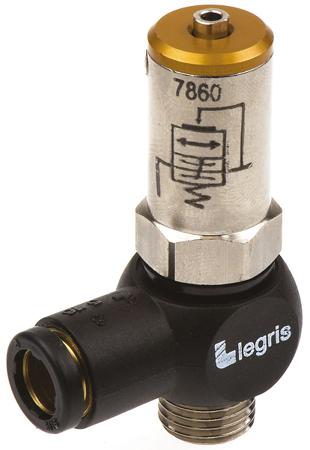 7860 08 13 Legris Pneumatic Soft Start Valve, G 1/4 Male, 8mm Tube Size 10bar