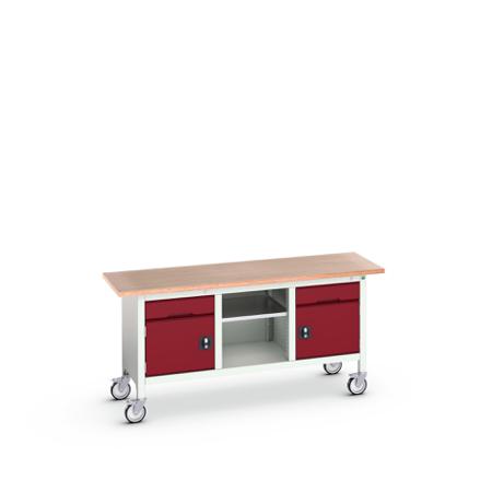 16923221.24 Bott 2 Door, 2 Drawer Sheet Steel Floor Standing Storage Cabinet, 1750 x 600 x 830mm