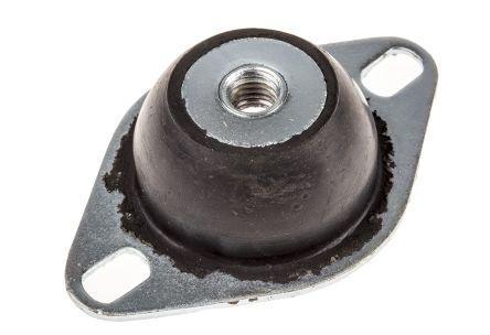 811-2530 RS Pro Round M6 Anti Vibration Mount 10kg Compression Load ,40mm dia. Rubber 80°C -40°C
