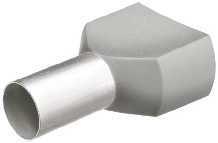 97 99 375 Knipex, 97 99 Insulated Ferrule, 12mm Pin Length, 3.7mm Pin Diameter, Grey