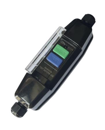 281-8923 RS PRO Inline Mains RCD Connector Inline RCD Adapter 2 Pole ,Rated At 16A,220 → 240 V ac