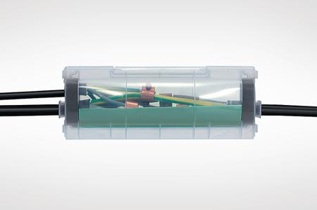 435-00181-PA-13---SF-PUR-GN HellermannTyton Resin Filled, Branch Joint Type , 5 x 35mm²
