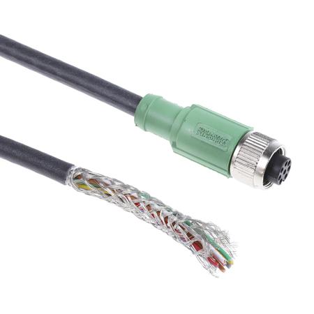 1522891 Phoenix Contact Female 8 way M12 to Unterminated Sensor Actuator Cable, 10 m