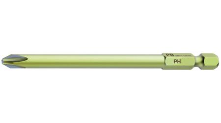 E6 L-190/2 PH PB SWISS TOOLS Phillips Screwdriver Bit, PH2 Tip, 1/4in Drive, Hexagon Drive, 95 mm Overall