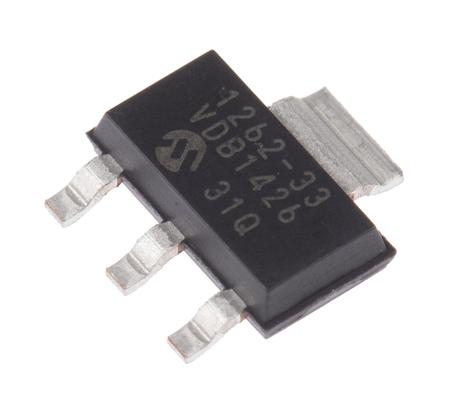 TC1262-3.3VDB Microchip, 5-Channel Low Dropout Voltage, Voltage Regulator, 500 mA, 3.3 V, SOT-223 3-Pin