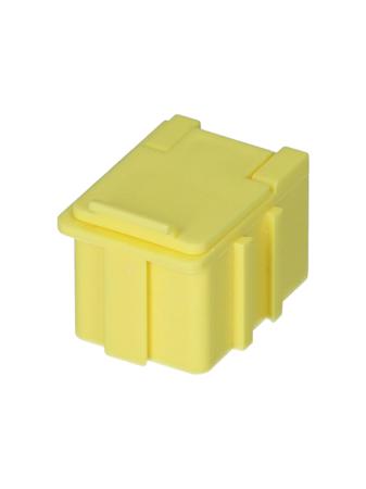 8150006 Licefa 1 Cell Yellow SB Compartment Box, 21mm x 21.8mm x 29.4mm