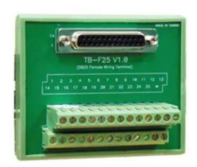 TB-F25 MOXA 25-Contact Female Din Connector, D-sub Connector