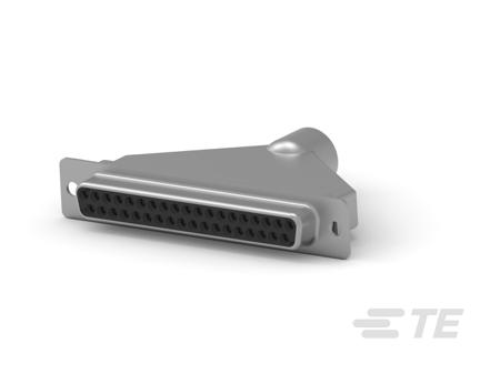 1658651-1 TE Connectivity AMPLIMITE 37 Way Vertical Panel Mount D-sub Connector Receptacle, 2.77mm Pitch, with Mounting Holes