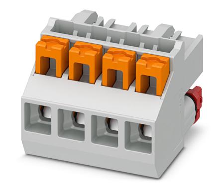 1084034 Phoenix Contact, 5mm Pitch, ICC25, , Pluggable Terminal Block, Plug, Cable Mount, Spring Cage Termination,
