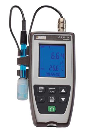 P01710010 Chauvin Arnoux CA 10101 pH Meter, 0.01pH Resolution, 16pH Max, +120 °C Max
