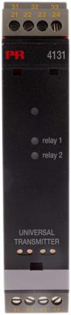 4131 PR Electronics 4100 Series Universal Transmitter, Universal Input, Relay Output, 19.2 → 300 V dc, 21.6 →
