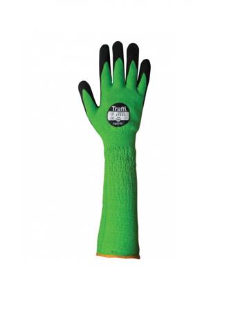 A-TG5150-GR-9 Traffi TG5150 Green HPPE/Nylon/Glass Abrasion Resistant, Breathable, Cut Resistant, Dry Environment, General Purpose