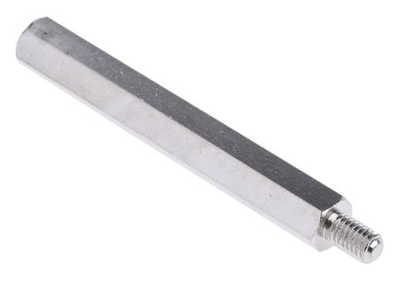 806-6660 RS PRO Standoff, M5 x M5 Thread, 60mm Body, Brass, Male/Female, 8mm Stud