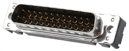 09653217701 HARTING 25 Way Through Hole D-sub Connector Plug, 2.76mm Pitch, with M3 Threaded Inserts