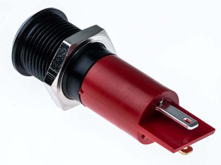 210-254 RS Pro Red LED Indicator, 230 V ac, 10 mm Lamp Size, 14mm Mounting Hole Size, IP67