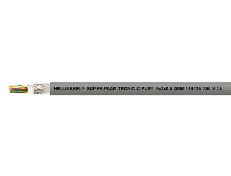 19105 Helukabel SUPER-P Series Control Cable, 5 Cores, 0.25 mm², Screened, 24 AWG, Shielded PUR Shield, Control Cable