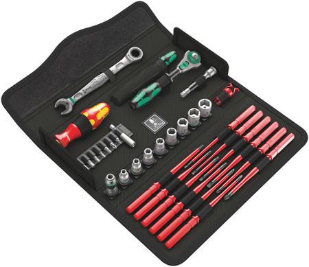 05135871001 Wera 35 Piece Kraftform Kompakt W Imperial 1 Maintenance Tool Kit with Box, Yes