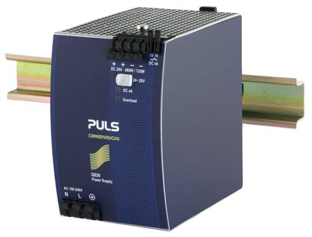 QS20-241-C1 PULS Q Series DIN Rail Power Supply, 100 → 240V ac, dc Input, 24V dc Output, 17 → 20A Output, 480W