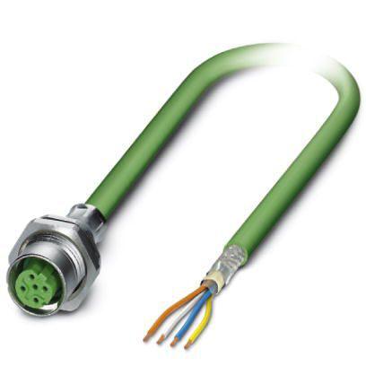 1416263 Phoenix Contact Cat5 Cat5 Cable, Shielded Shield, Green, 5m