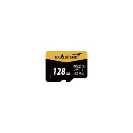 EX128GUSDU1-AD Exascend 128 GB MicroSDXC Micro SD Card, A2, Class 10, UHS-1 (U3), V30