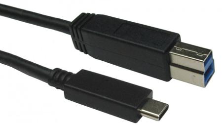 286-3713 RS PRO USB 3.1, Male USB C to Male USB B, 5Gbps, 3m, 60W