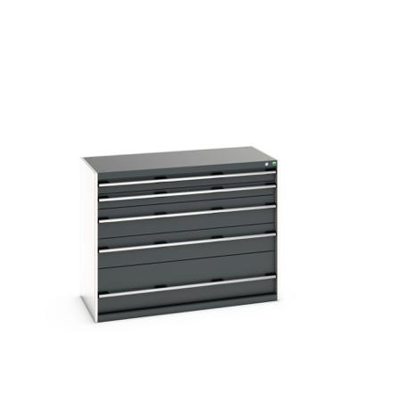 40022121-19V Bott 5 Cabinet, Steel, 1000mm x 650mm x 1300mm, Grey