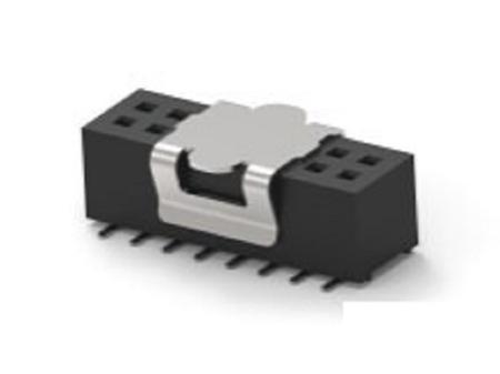1MM-R-D08-VS-00-H-TRP TE Connectivity 1MM-R Series Vertical Board Mount PCB Socket, 16-Contact, 2-Row, 1mm Pitch, Surface Mount Termination