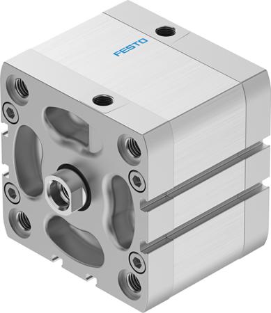 ADN-80-25-I-P-A Festo Pneumatic Compact Cylinder - 536366 80 mm Bore, 25 mm ADN Series, Double Acting Acting