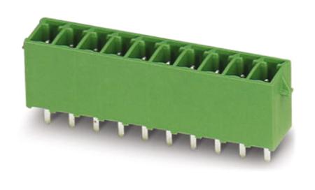 1731565 Phoenix Contact, 3.5mm Pitch, COMBICON MCV, 10 Way, Pluggable Terminal Block, Header, Solder Termination,