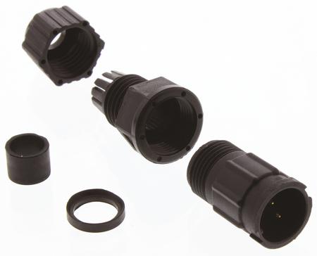 BD-02BMMA-LL7001 Amphenol Connector, 2 contacts Cable Mount Plug, Solder IP67