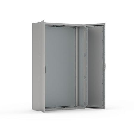 EKDS12124 nVent HOFFMAN EKDS Series 304 Stainless Steel Double-Door-Door Floor Standing Enclosure, Double Door Door, IP55, 1200 x