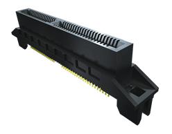 MEC8-110-02-L-D-EM2 Samtec MEC8-EM Series Female Edge Connector, Edge Mount, 20-Contacts, 0.8mm Pitch, 2-Row, Solder Termination