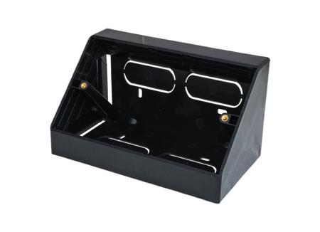 3LAG2Bk TUK Limited 3LA Black Flame Retardant ABS Back Box, Surface Mount Mount, 2 Gangs 115.85 mm 146.4 mm 73 mm