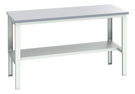 41004186-16V Bott 41004186.16V Sheet Steel Workbench, 350kg Max Load, Adjustable Height, 740 → 1140mm x 900mm x 2000mm