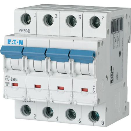 236660-PXL-D20-4 Eaton xPole - PXL PXL MCB, 4P, 20A Curve D, 400V AC, 10 kA Breaking Capacity