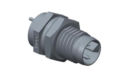 8A-06PMMP-SF7001 Amphenol Industrial Industrial Circular Connectors, 6 Contacts, Panel Mount, M8 Connector, Plug, Male, IP67, M Series