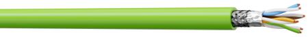 SFU100P4PUR10 AXINDUS, 100m Cat5e, Green, SF/UTP Shielded, Unterminated