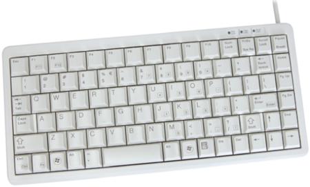 G84-4100LCMEU-0 CHERRY Wired PS/2, USB Compact Keyboard, QWERTY (US), Grey