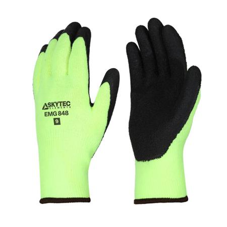 EMG00848CF Skytec EMG848 Black, Yellow Acrylic Abrasion Resistant, Cold Resistant, Puncture Resistant, Tear Resistant Work Gloves,