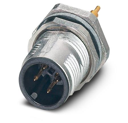 1552955 Phoenix Contact Circular Connector, 4 Contacts, Rear, M12 Connector, Plug, Male, IP65, IP67