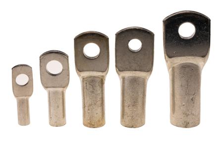 434-588 RS PRO Uninsulated Tubular Ring Terminal, Silver