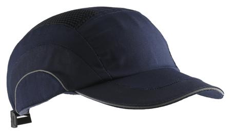ABR000-000-500 JSP Dark Blue Standard Peak Safety Cap, HDPE Protective Material