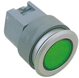 704.006.518 EAO, EAO 04, Panel Mount Green Pilot Light, 31mm Cutout, IP65, Round