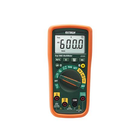 EX355 Extech  LCD Multimeter, 10A ac Max, 10A dc Max, 600V ac Max