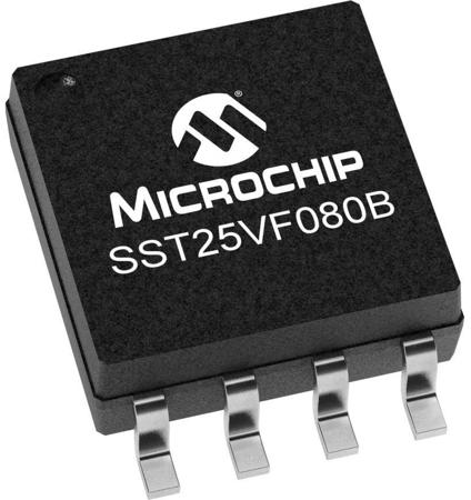 SST25VF080B-50-4C-S2AF-T Microchip 8Mbit SPI Flash Memory 8-Pin SOIC,