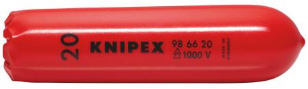 98 66 20 Knipex 100mm Red Cable Cover in Plastic, 20mm Inside dia.