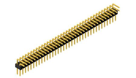 SL 4 025 72 G Fischer Elektronik SL Series Right Angle Through Hole PCB Connector, 72 Contact(s), 2.54 mm Pitch, 2 Row, Unshrouded