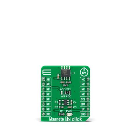 MIKROE-4991 MikroElektronika Magneto 12 Click 3D Magnetic Sensor Add On Board for A31315 mikroBUS Socket