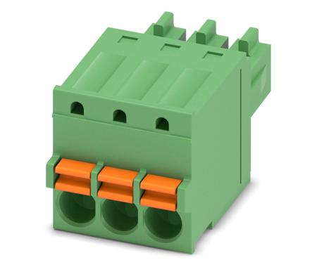 1939921 Phoenix Contact, 3.5mm Pitch, FK-MCP 1.5/ 3-ST-3.5, 3 Way, , Pluggable Terminal Block, Plug, Cable Mount, Spring Cage