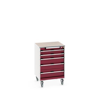 40402150-24V Bott, 5 Drawer Sheet Steel Floor Standing Storage Cabinet, 650 X 650 X 990mm